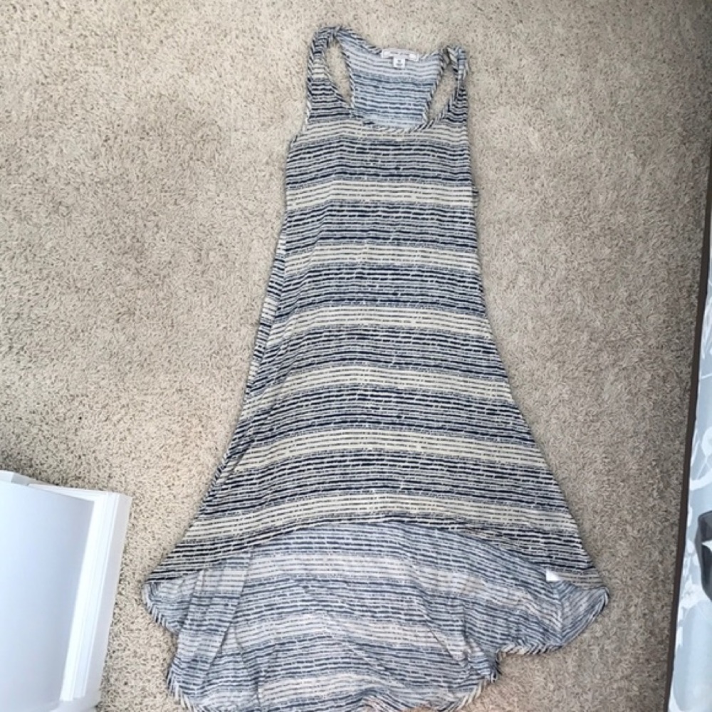 Adam Levine | Dress | White/Blue High Low